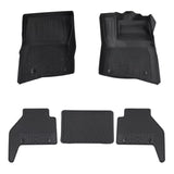 5 Floor Rubber Mat Set For Land Rover Defender 2020 110 Front & Rear