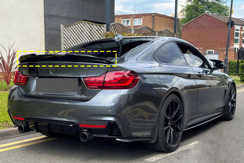 Rear Spoiler Gloss Black For BMW 4 Series F32