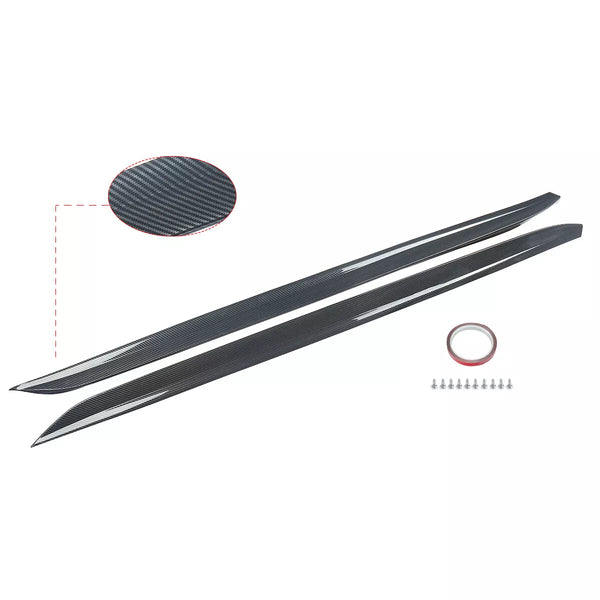 Side Skirts Carbon Fibre Look For BMW 3 Series G20 G21