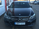 Black And Silver Grille For Mercedes E Class AMG Diamond Style