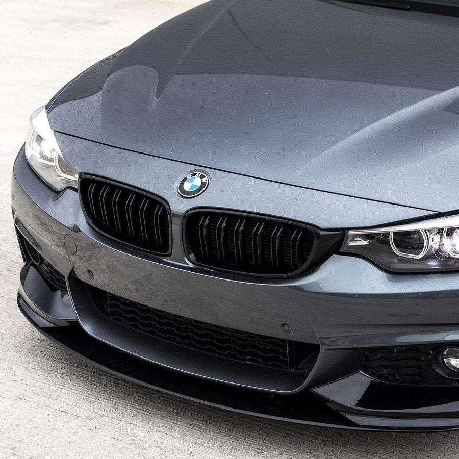 MP Style Front Splitter Lip For BMW 4 Series F32 F33 F36 (2013-2020) – Gloss Black ABS, M Sport Only