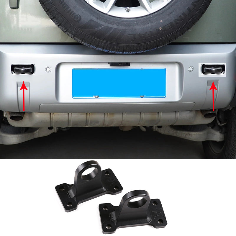 Land Rover Defender 2020+ Rear Tow Loop Hooks Black