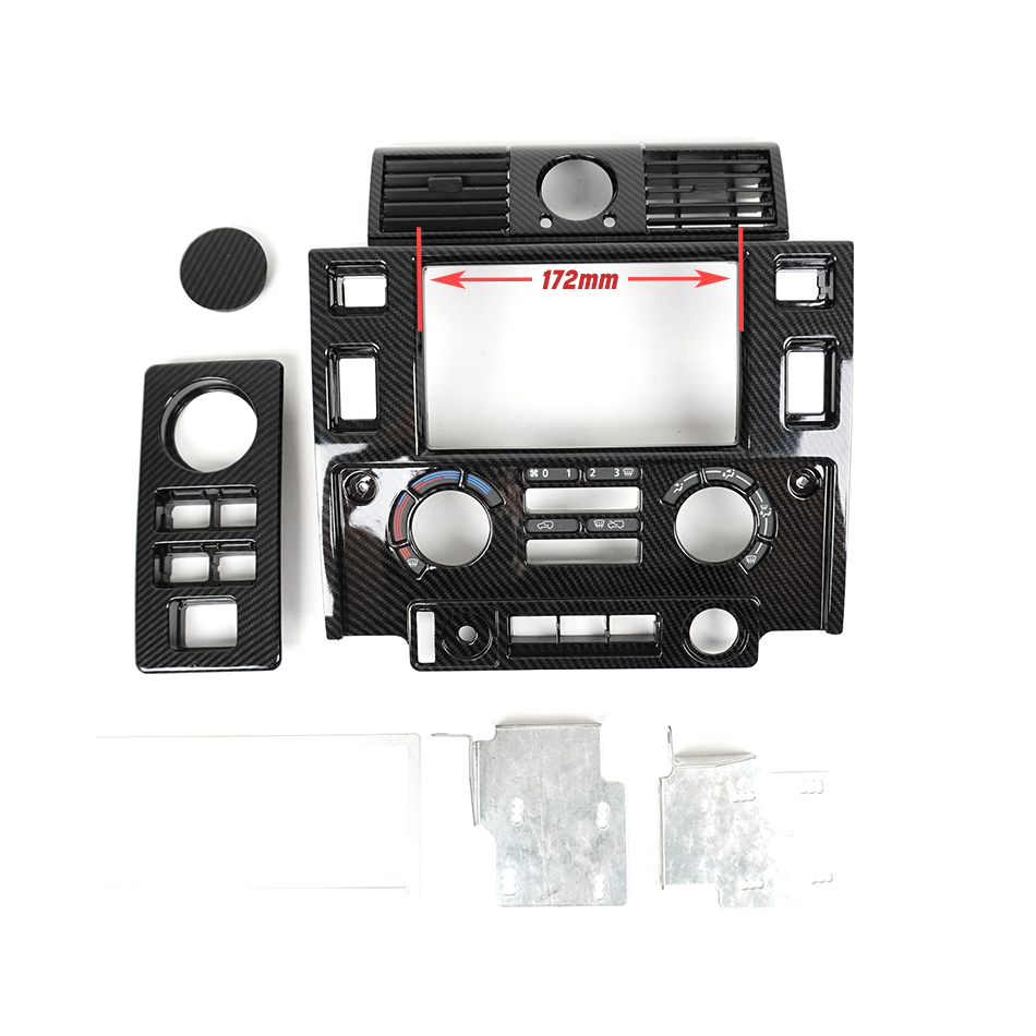 Land Rover Defender Double Din Dashboard Kit Carbon
