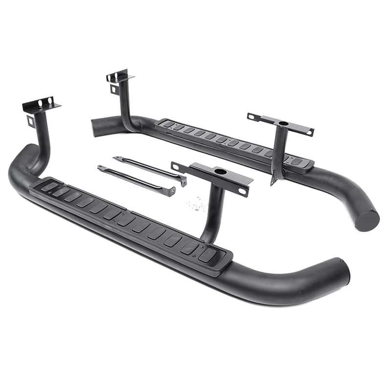 Land Rover Defender Utility Steps Land Rover Defender 90 Tubular Side Steps All Black