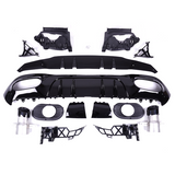 Mercedes W177 A Class A35 Style Diffuser With Exhaust Tips Black