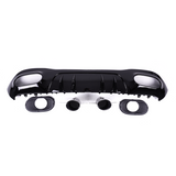 Mercedes W177 A Class A35 Style Diffuser With Exhaust Tips Black