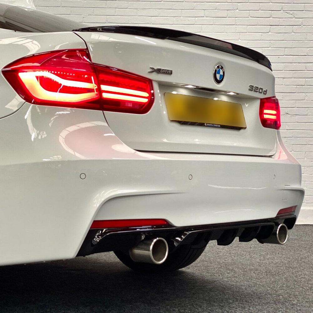BMW 3 Series F30 F1 Performance M sport Rear Diffuser (Dual)